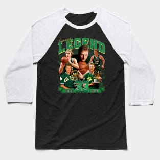 Larry Bird Legend Air Bird Basketball Signature Vintage Retro 80s 90s Bootleg Rap Style Baseball T-Shirt